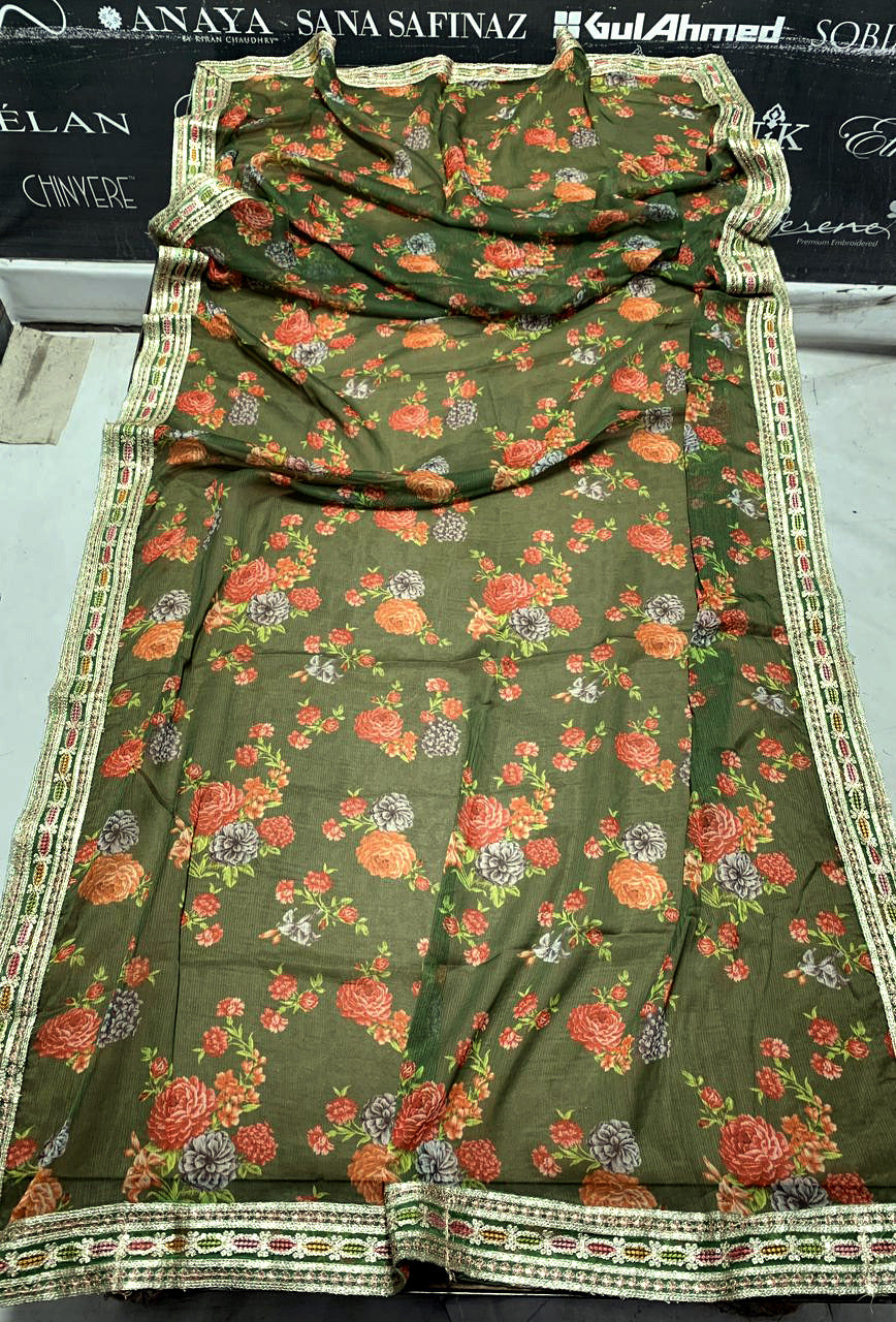 DFW-1069 Aneelas Heavy Embroidery 3PC Silk Suit