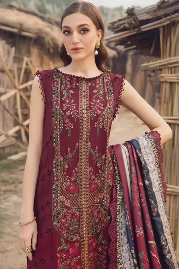 DFW-1113 Maria B Heavy Embroidery 3PC Dhanak Suit