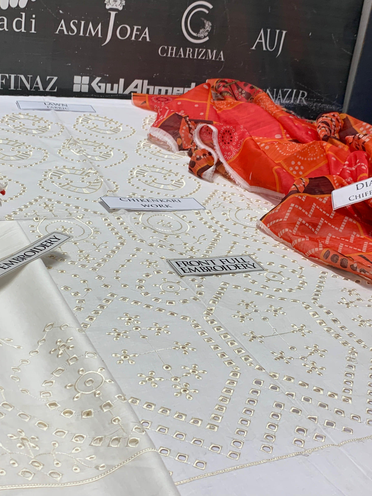 DFW-737 Maria B Heavy Embroidery 3Pc Lawn Suit