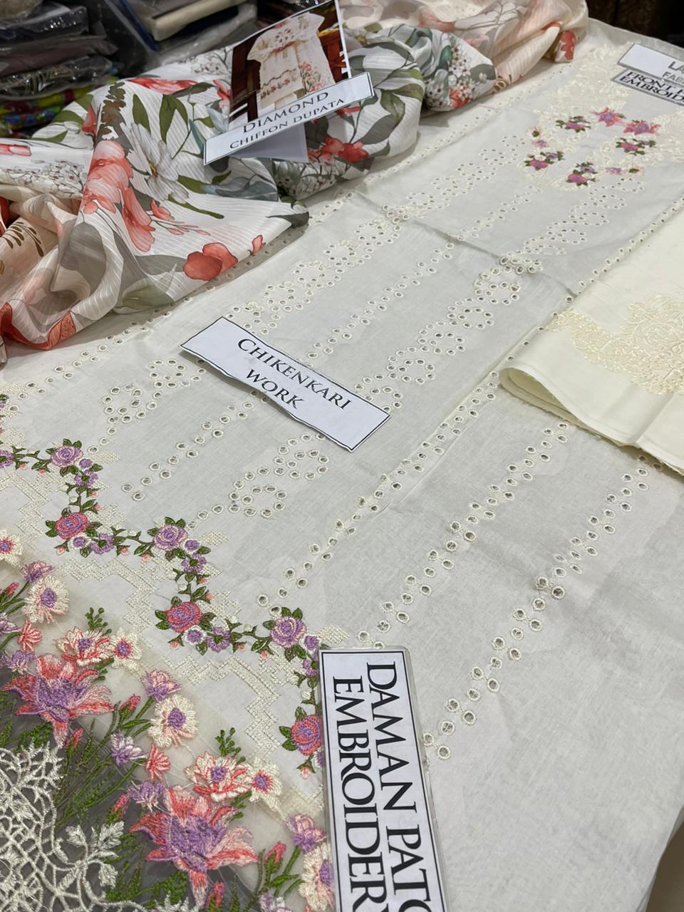 DFW-1330 Elaf Embroidery 3PC Lawn Suit