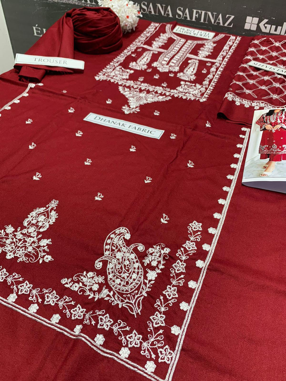 DFW-1036 Sapphire Embroidery 2PC Dhanak Suit