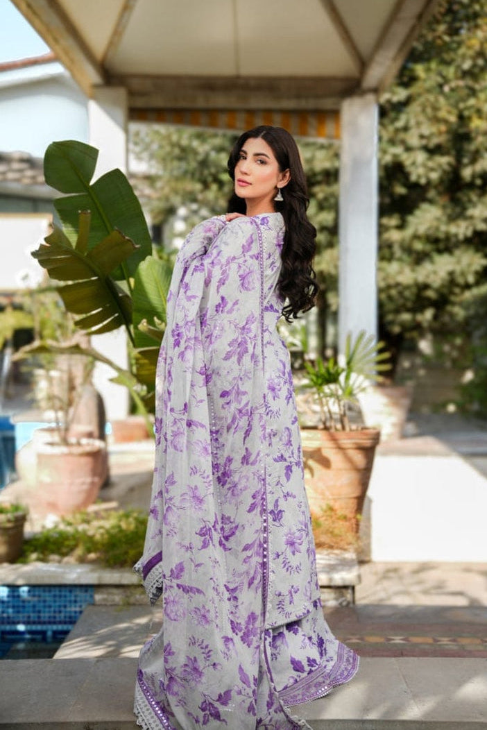 DFW-1104 Aneelas Embroidery 3PC Khaddar Suit