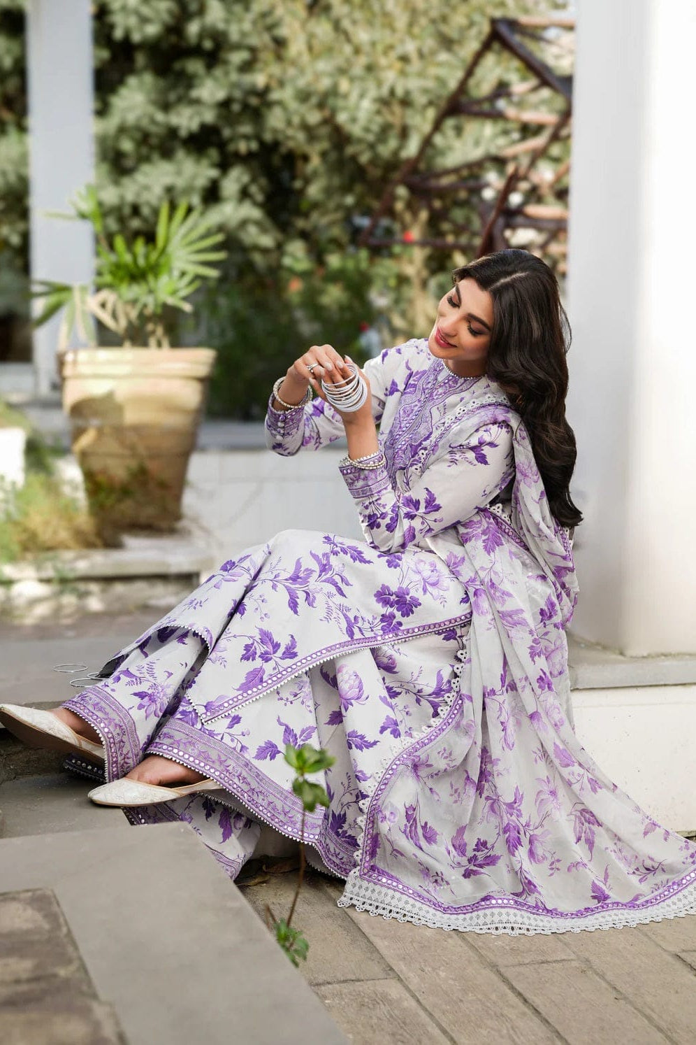 DFW-1104 Aneelas Embroidery 3PC Khaddar Suit