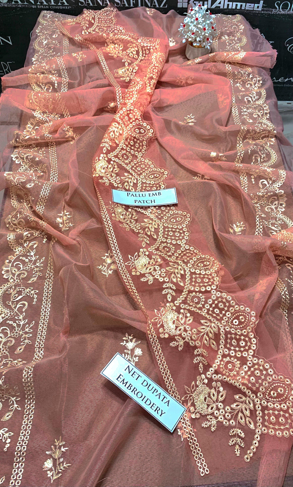 DFW-886 Qalamkar Nazir Heavy Embroidery 3PC Lawn Suit