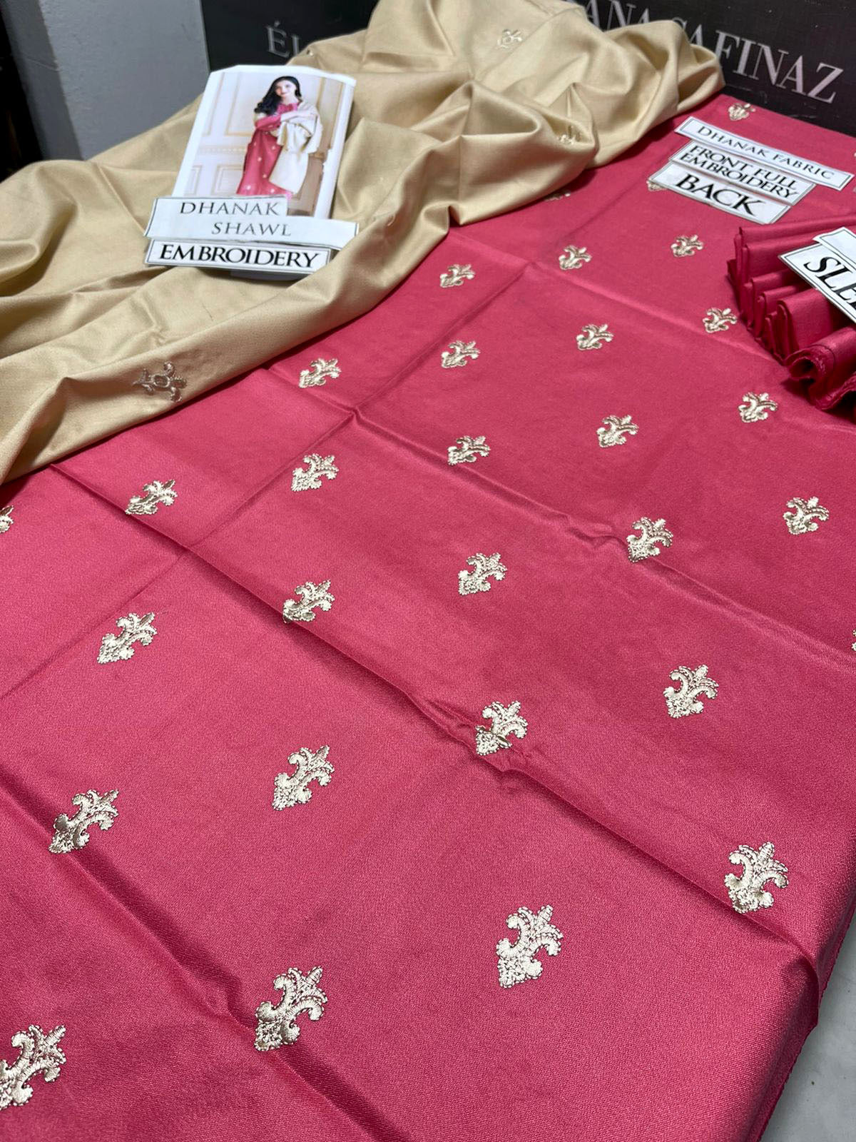 DFW-1170 A Sling Embroidery 3PC Dhanak Suit