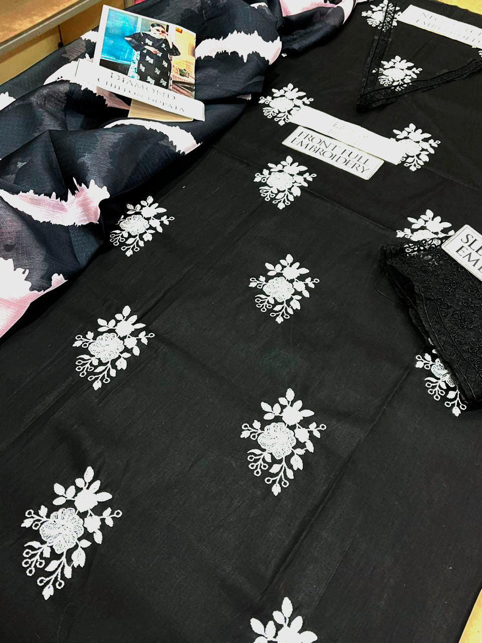 DFW-1283 Hussain Rehar Embroidery 3PC Lawn Suit