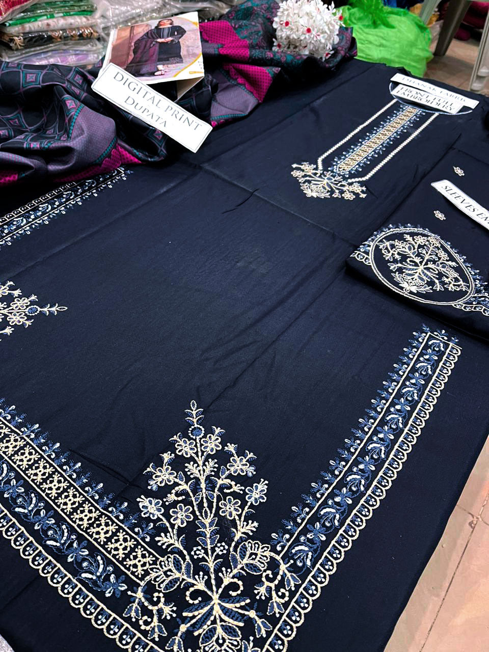 DFW-1210 Izel Embroidery 3PC Dhanak Suit