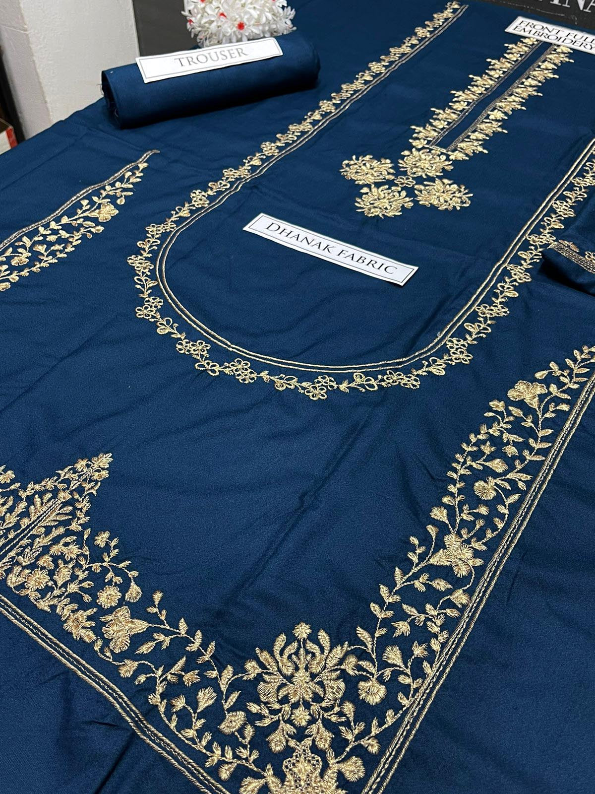 DFW-1037 Umzay Embroidery 2PC Dhanak Suit