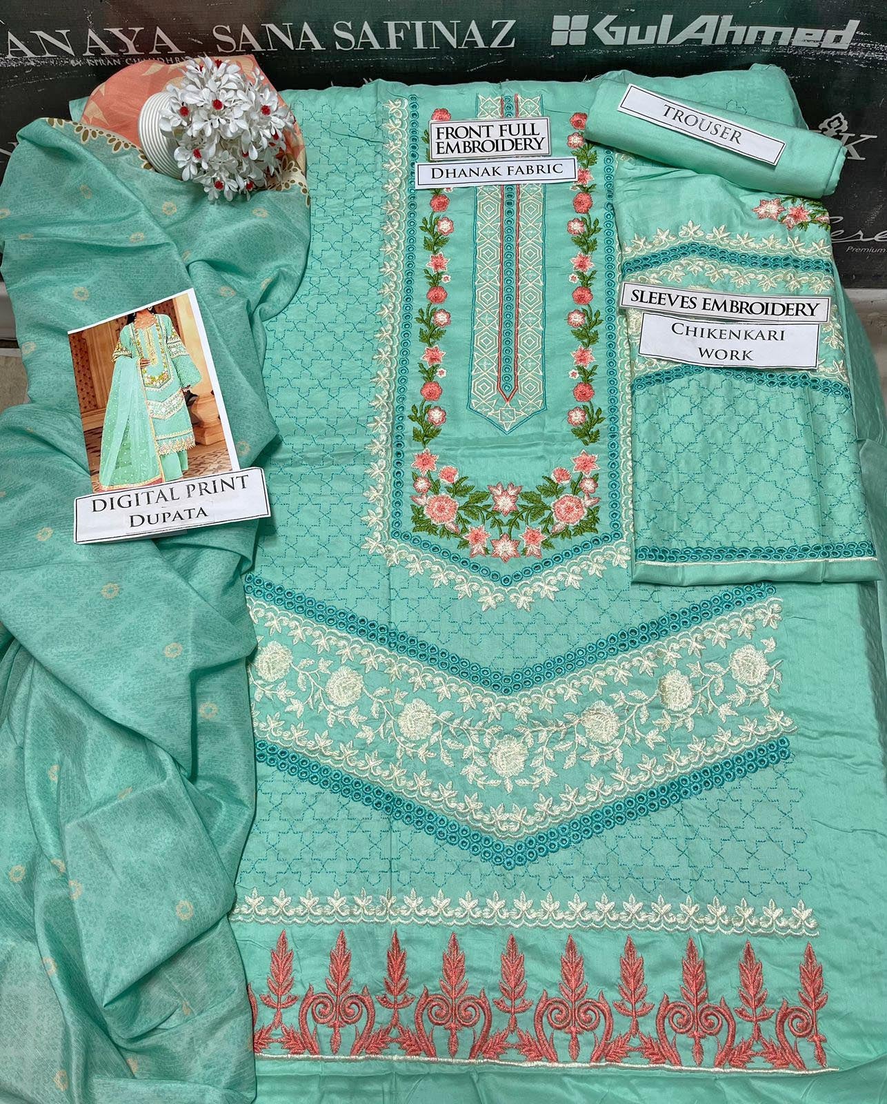 DFW-1115 Rang Rasiya Hreavy Embroidery 3PC Dhanak Suit