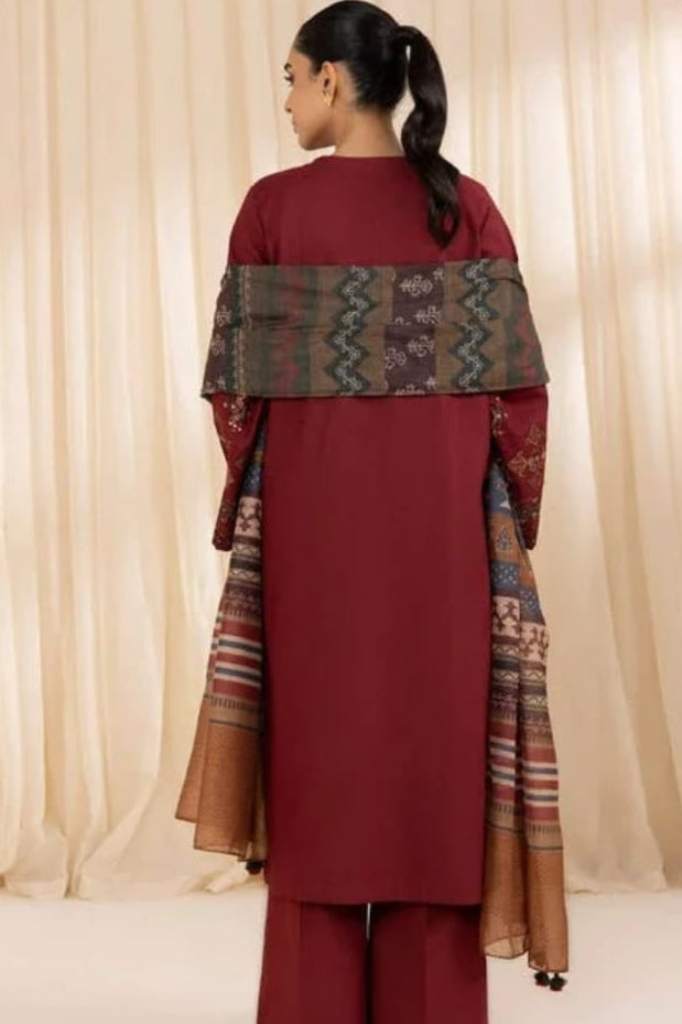 DFW-1116 Sapphire Embroidery 3PC Dhanak Suit
