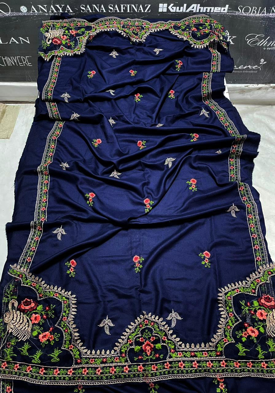 DFW-1072 Maria B Heavy Embroidery 3PC Dhanak Suit