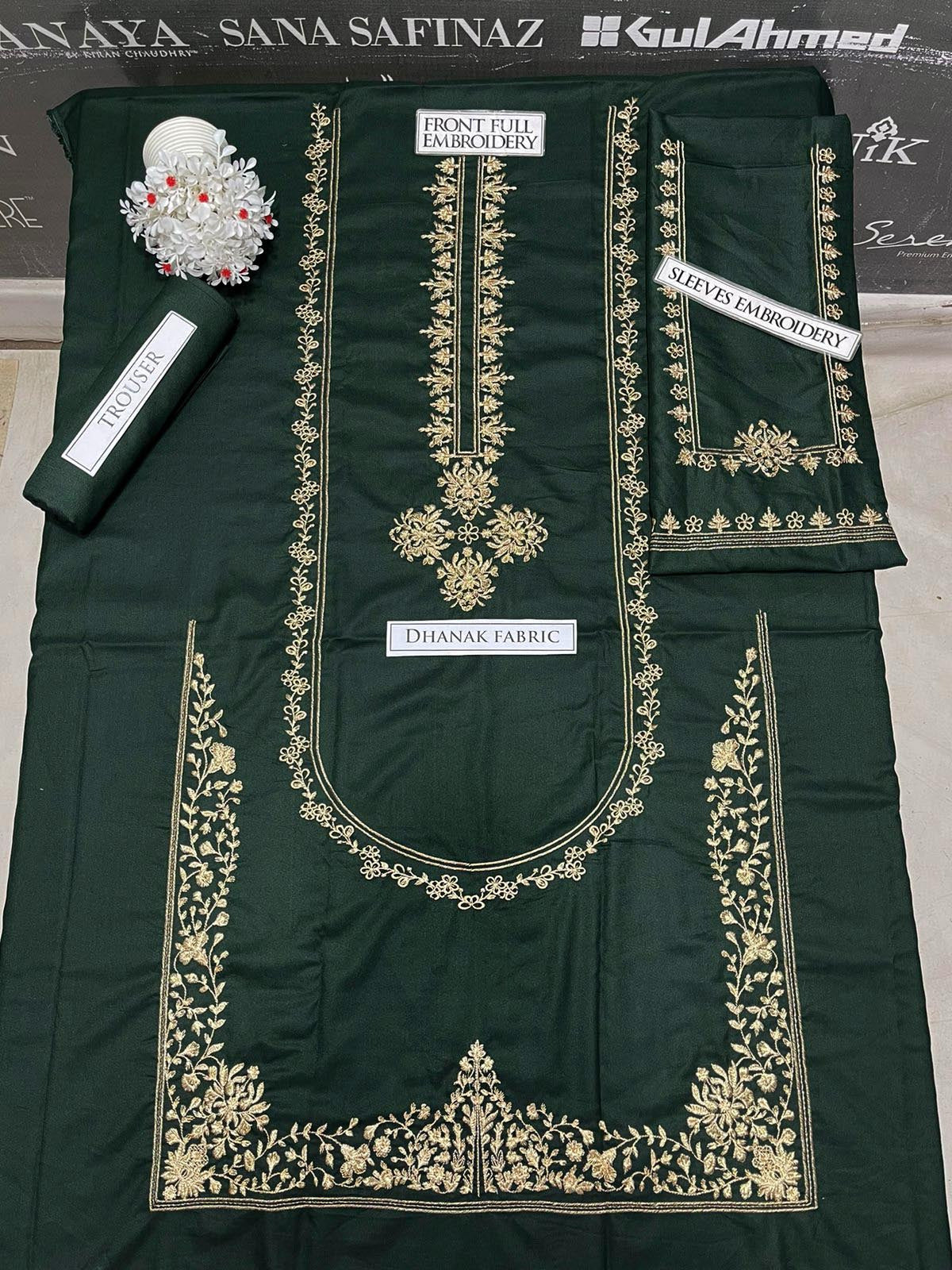 DFW-1038 Umzay Embroidery 2PC Dhanak Suit