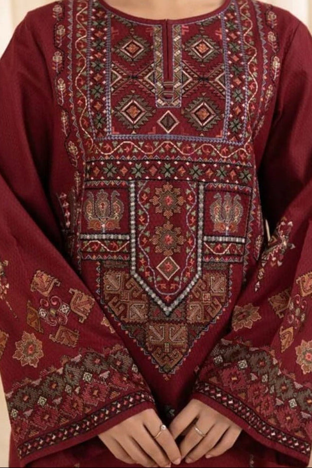 DFW-1116 Sapphire Embroidery 3PC Dhanak Suit