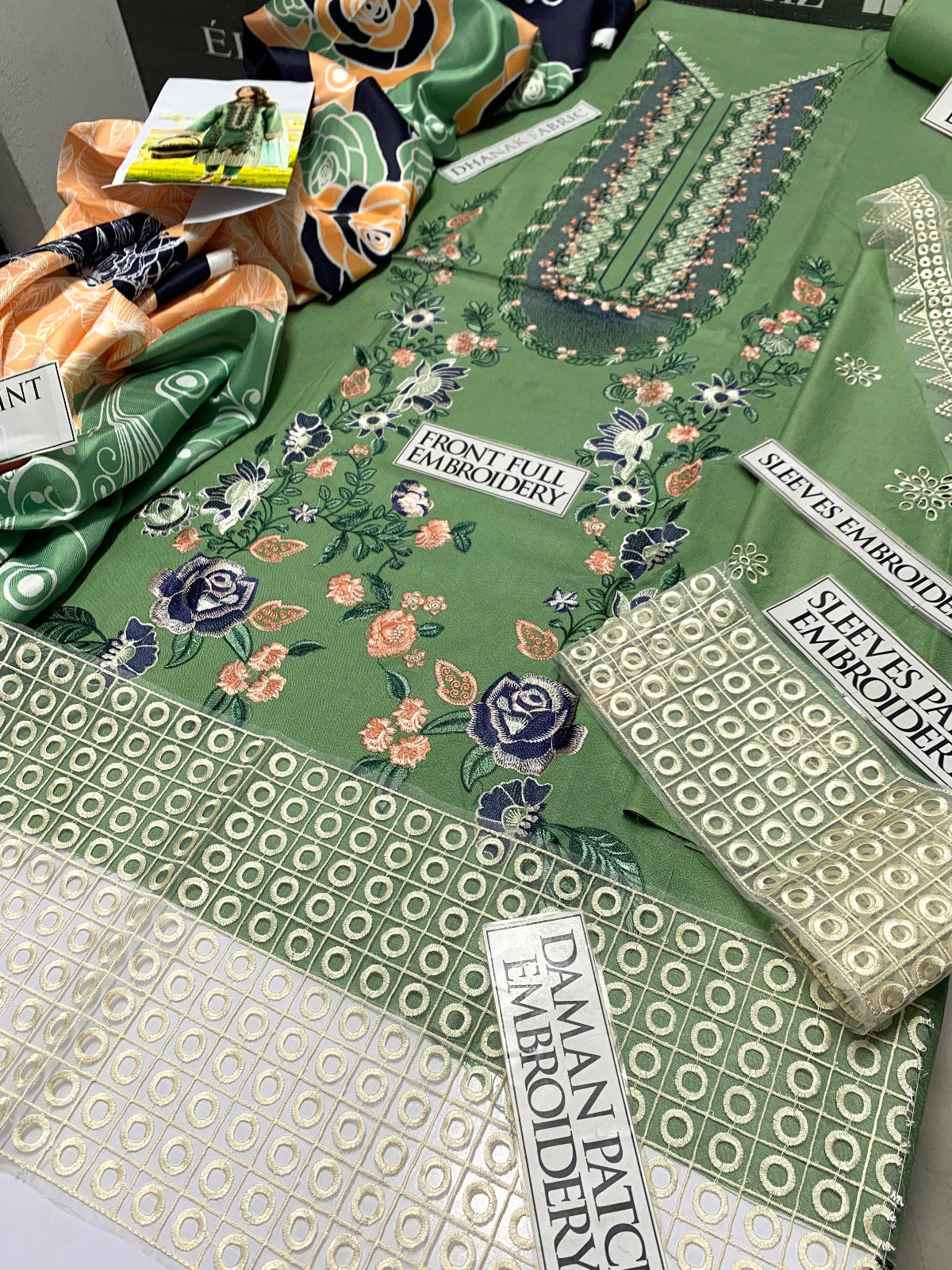 DFW-911 Mushq Heavy Embroidery 3PC Dhanak Suit