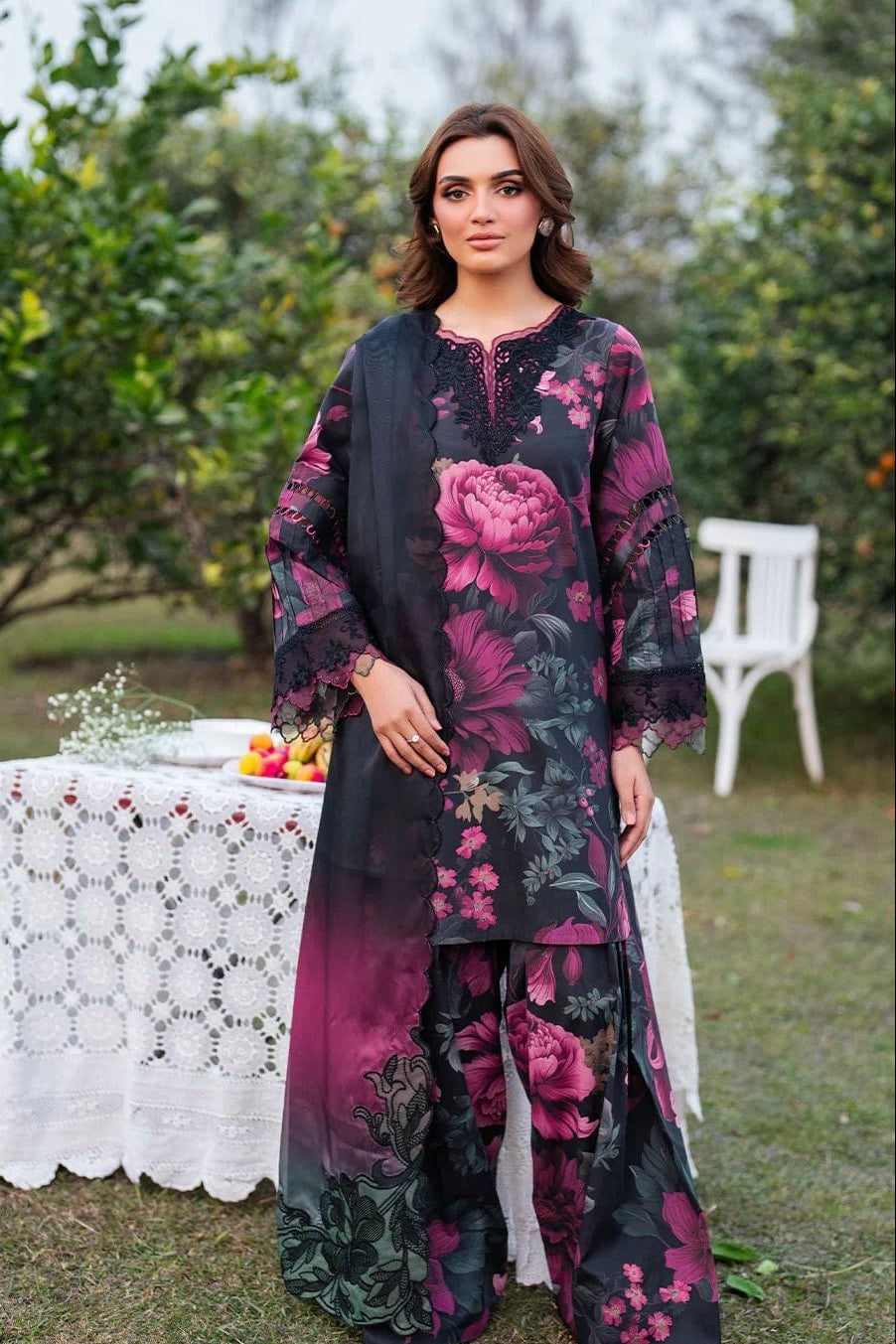 DFW-1106 Iznik Embroidery 3PC Karandi Suit