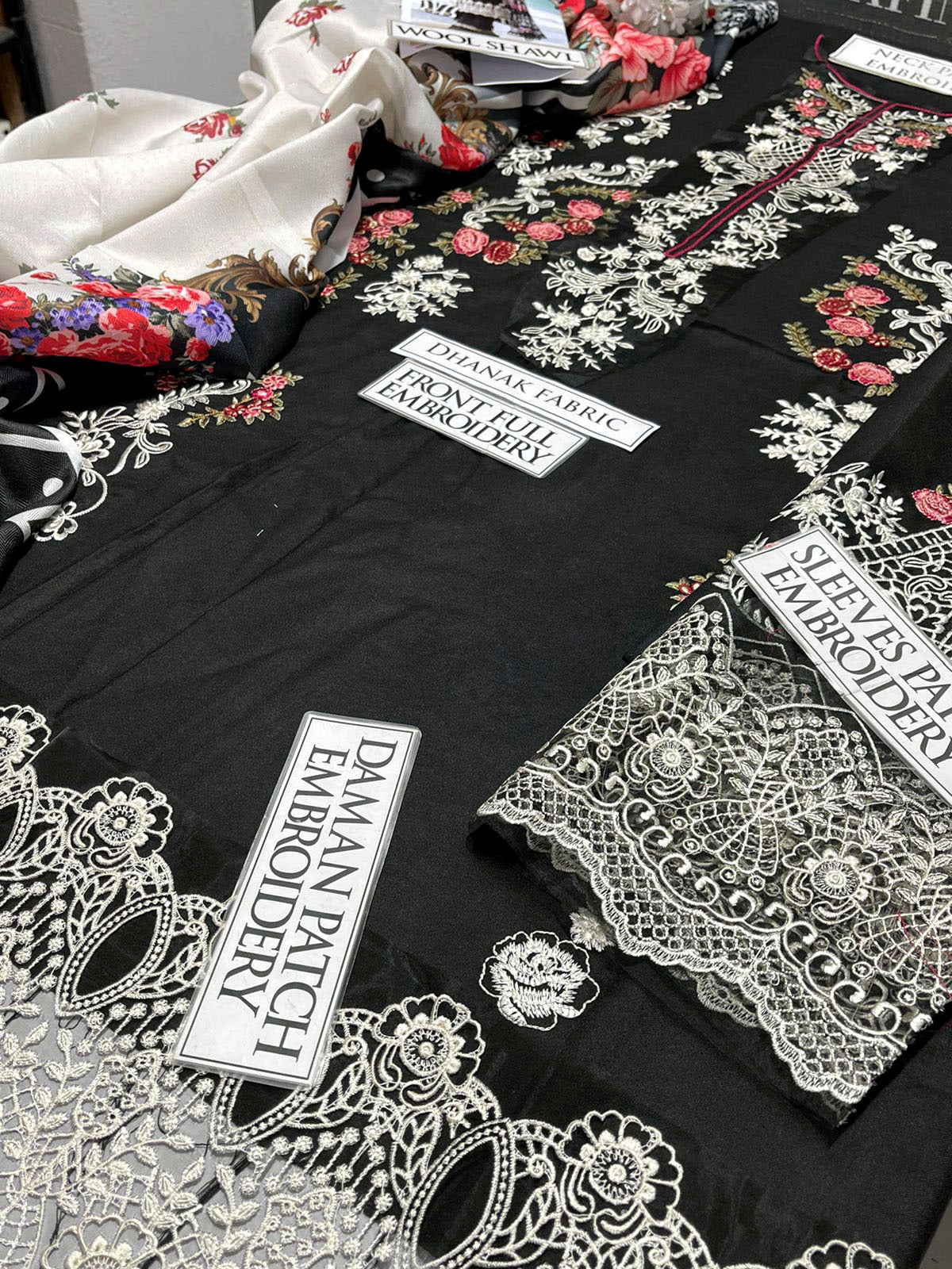 DFW-1150 Sahane Heavy Embroidery 3PC Dhanak Suit