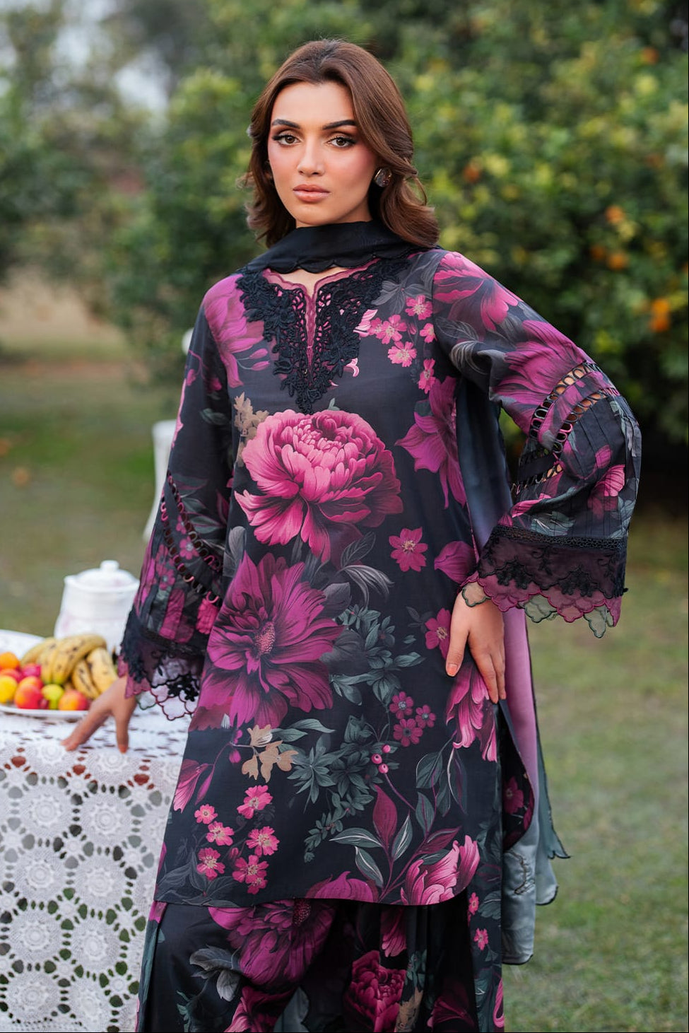 DFW-1106 Iznik Embroidery 3PC Karandi Suit