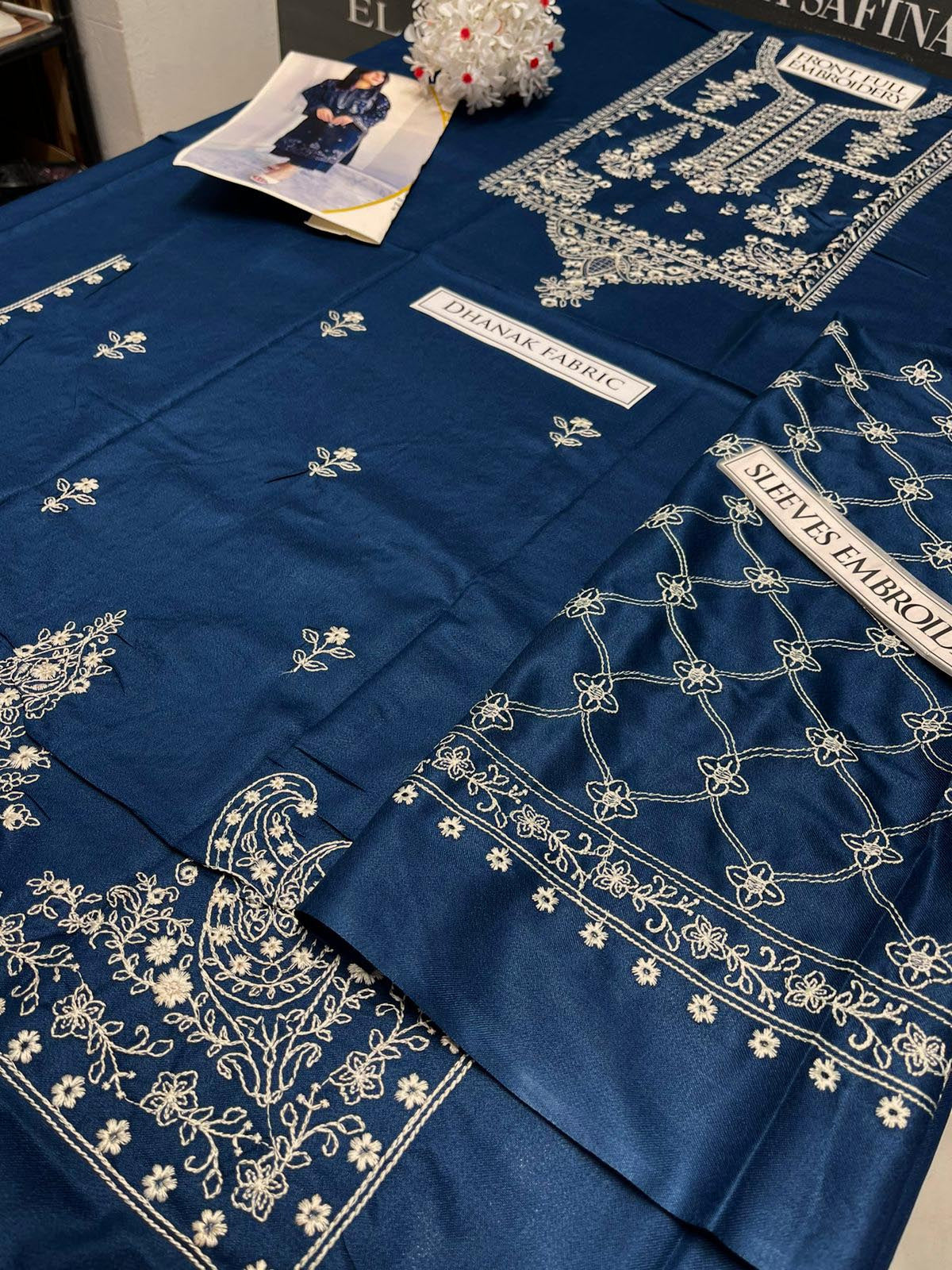 DFW-1010 Sapphire Embroidery 2PC Dhanak Suit