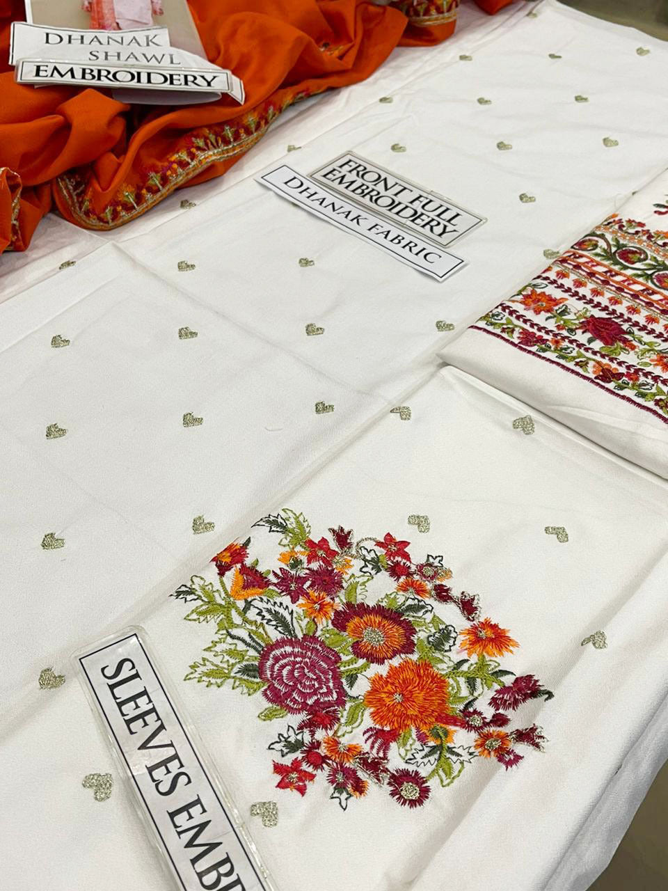 DFW-1218 Zara Shah Jahan Embroidery 3PC Dhanak Suit