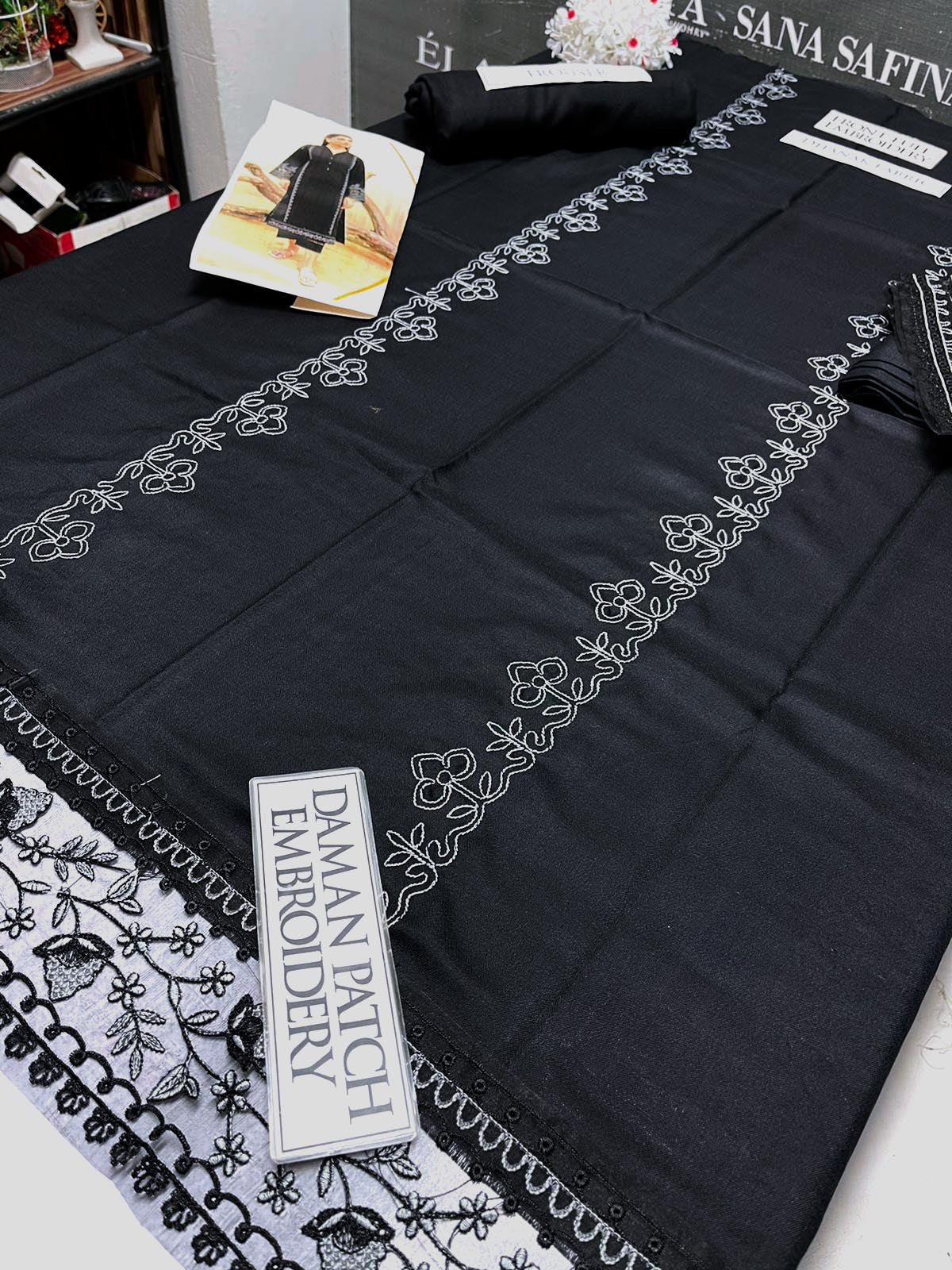 DFW-1011 Azure Embroidery 2PC Dhanak Suit