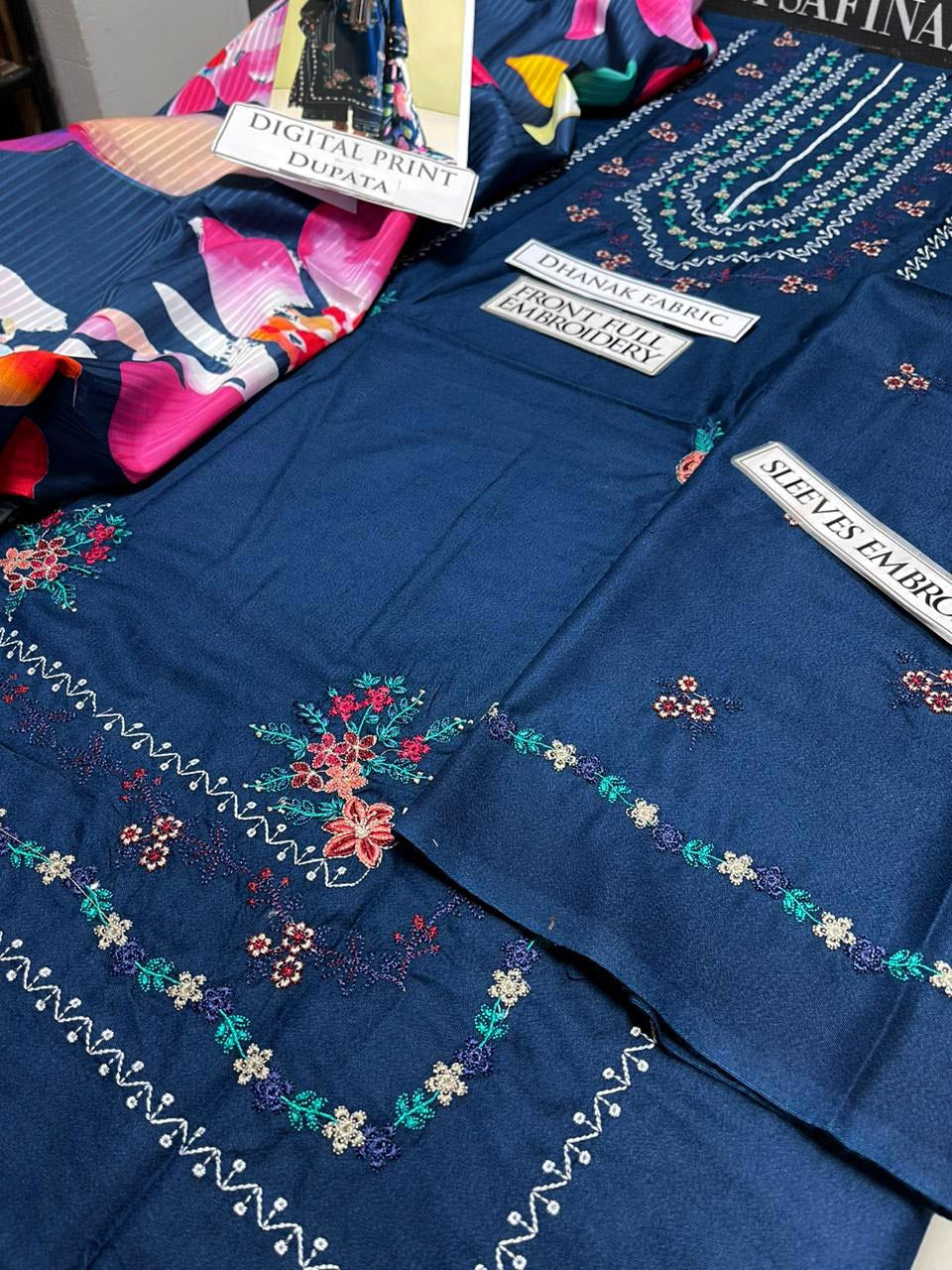 DFW-1074 Zara Shah Jahan Embroidery 3PC Dhanak Suit