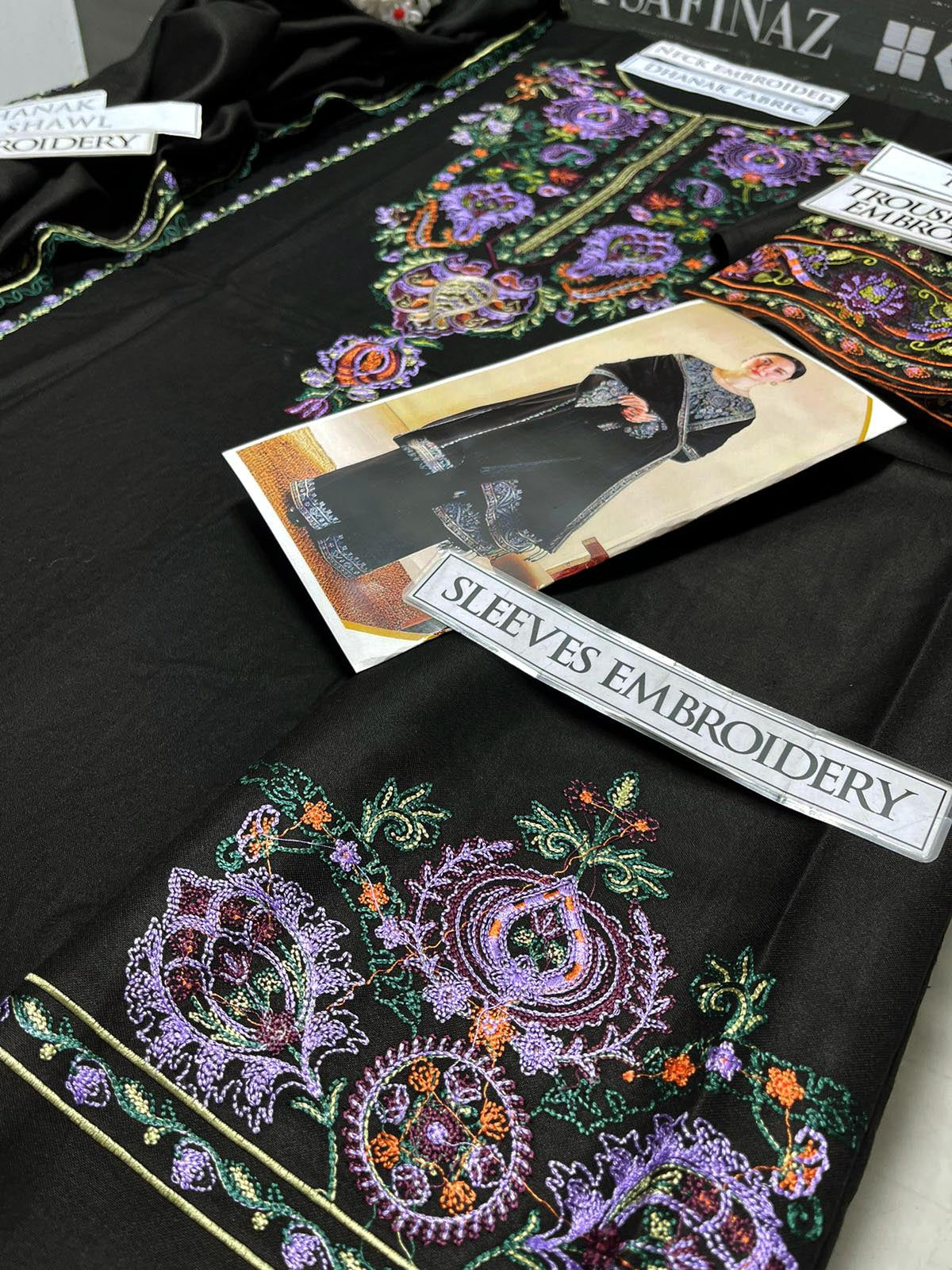 DFW-1098 Zara Shah Jahan Embroidery 3PC Dhanak Suit