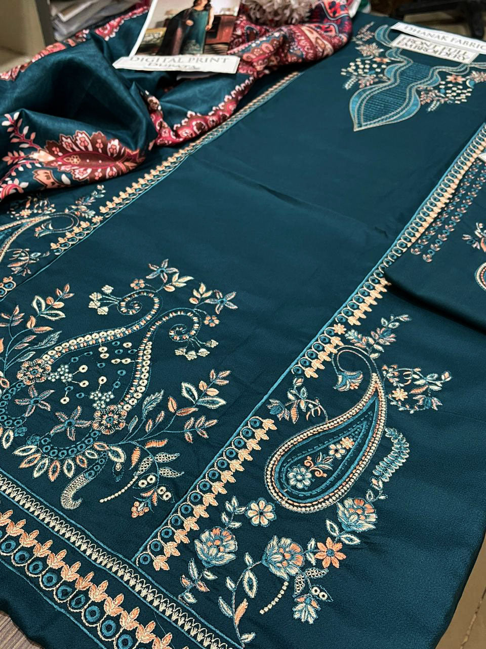 DFW-1261 Izel Embroidery 3PC Dhanak Suit