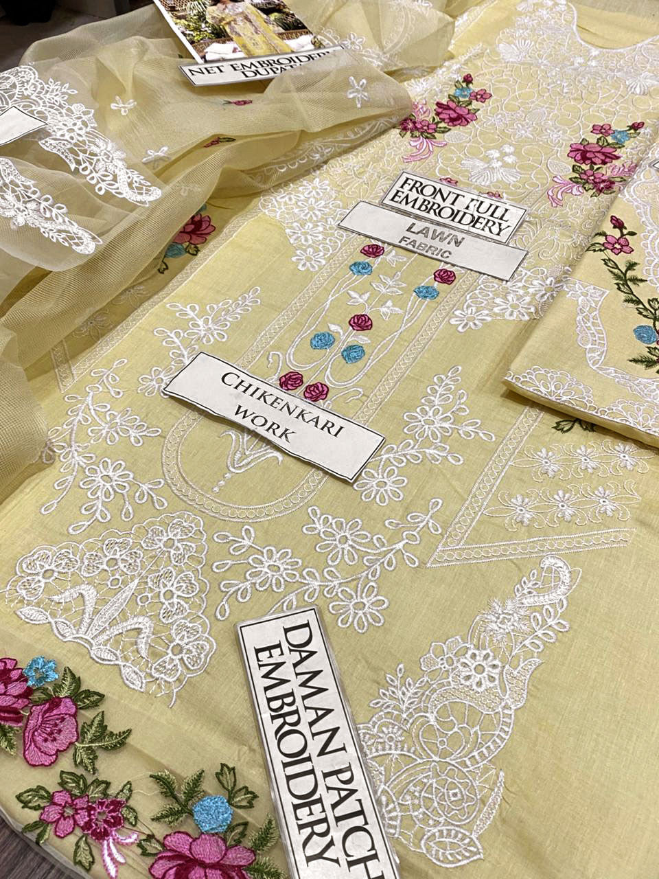 DFW-1288 Elaf Heavy Embroidery 3PC Lawn Suit