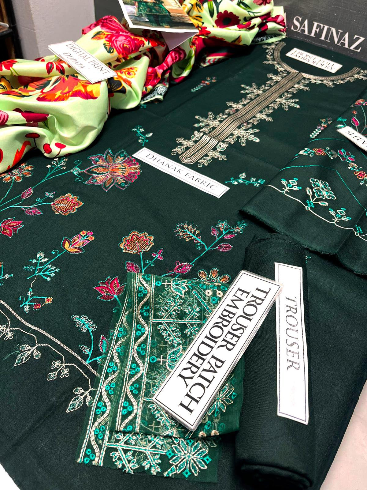 DFW-1016 CoCo Heavy Embroidery 3PC Dhanak Suit