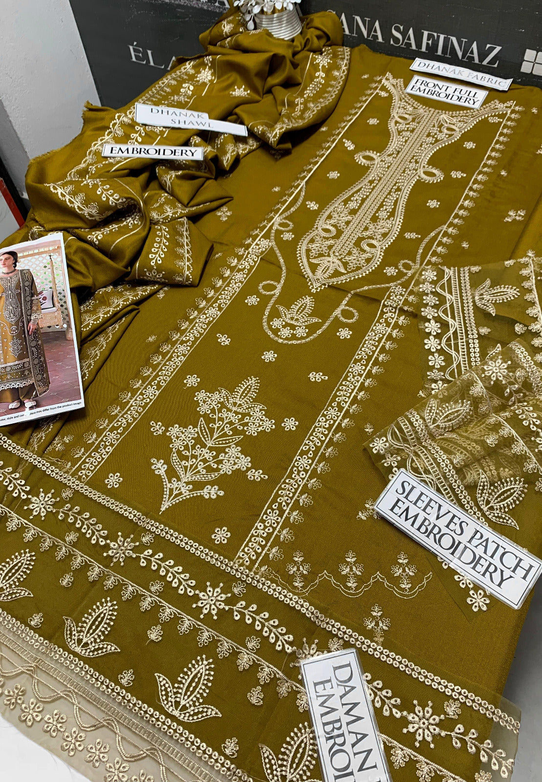 DFW-888 Jazmin Heavy Embroidery 3PC Dhanak Suit