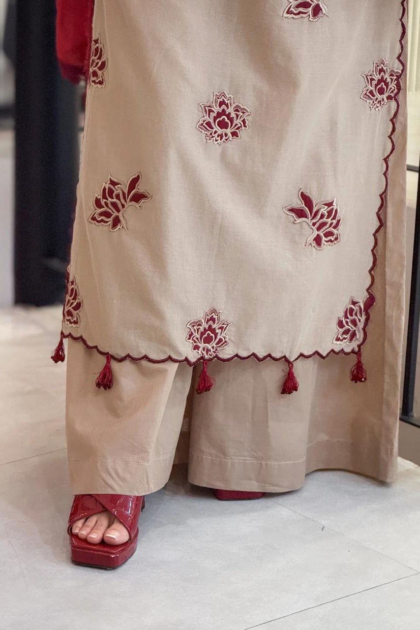 DFW-1114 Umzay Embroidery 3PC Dhanak Suit