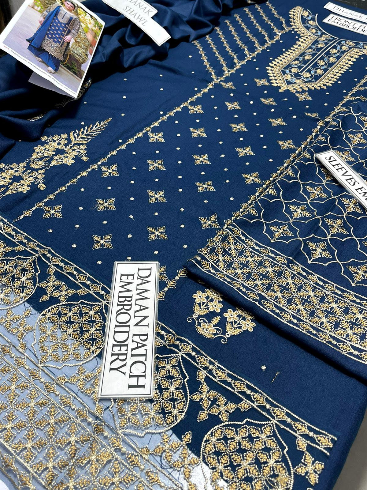 DFW-1025 Rang Rasiya Heavy Embroidery 3PC Dhanak Suit