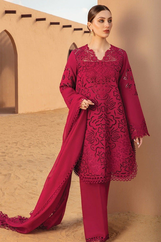 DFW-671 Rang Rasiya Heavy Embroidery 3Pc Lawn Suit