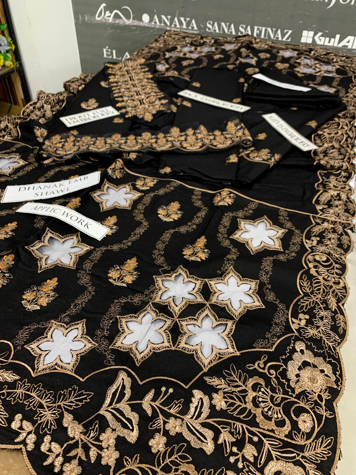 DFW-900 Noor Eman Heavy Embroidery 3PC Dhanak Suit