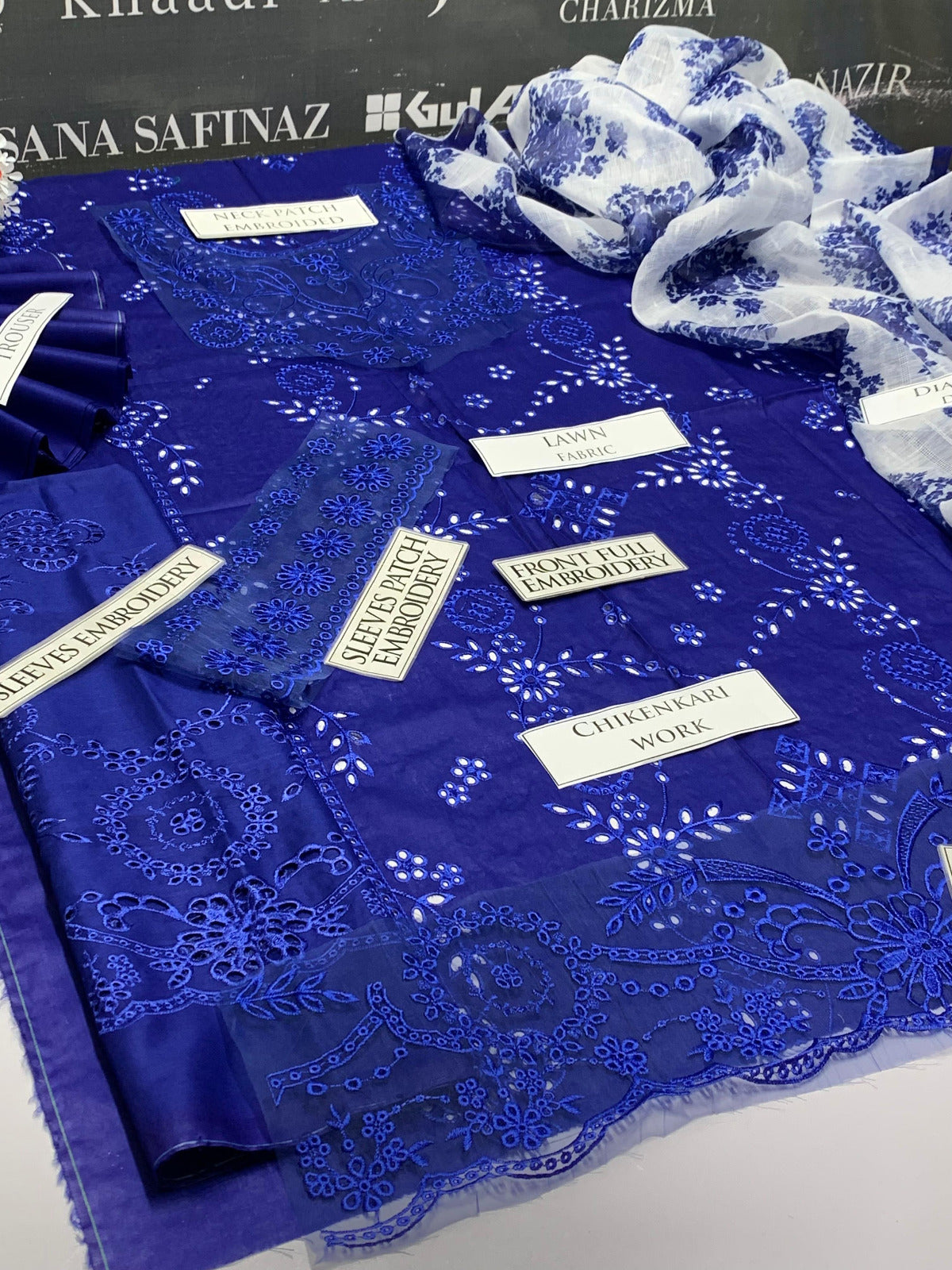 DFW-723 Zara Shah Jahan Heavy Embroidery 3Pc Lawn Suit