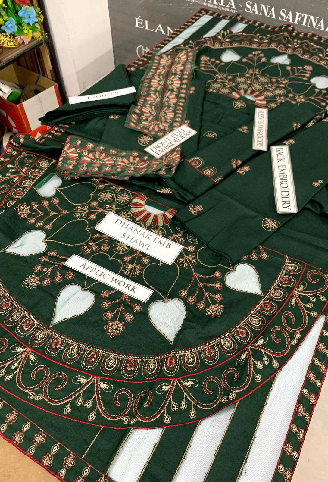 DFW-904 Noor Eman Heavy Embroidery 3PC Dhanak Suit