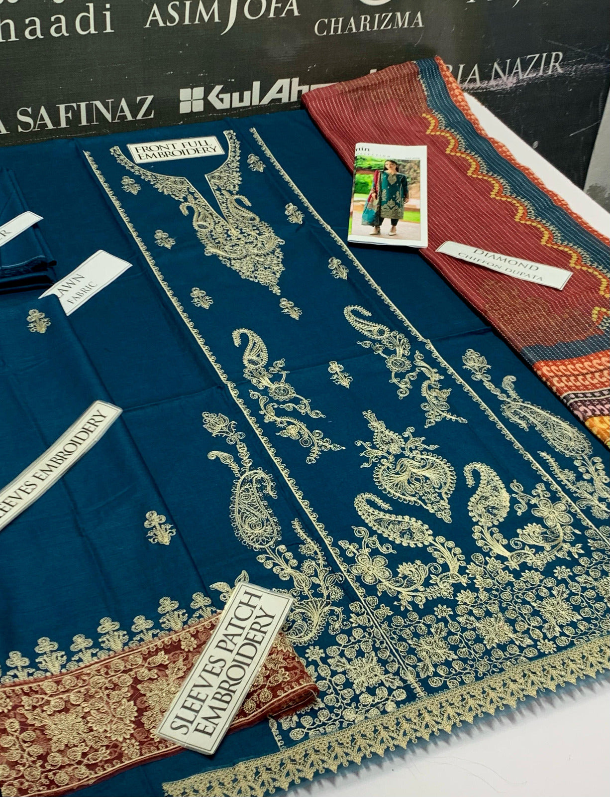 DFW-643 Jazmin Heavy Embroidery 3Pc Lawn Suit