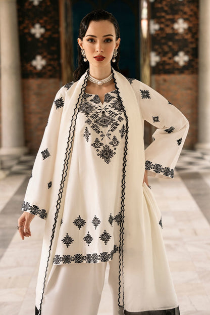 DFW - 865 Sapphire Heavy Embroidery 3Pc Lawn Suit