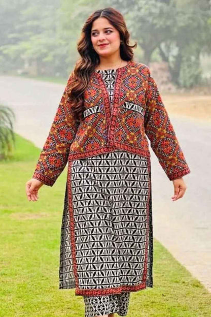 DFW-130 Baroque Unstitched 3Pc Printed Lawn Dress