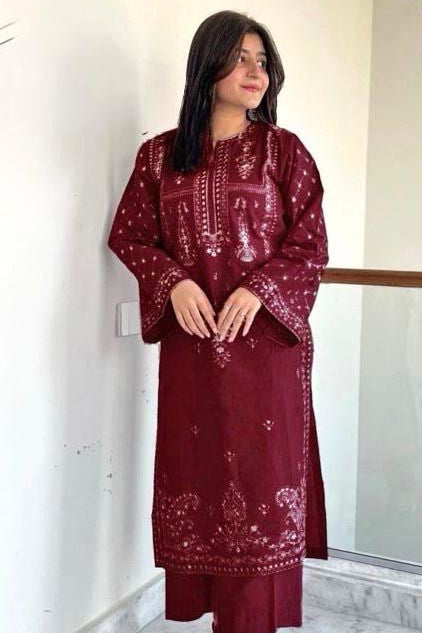 DFW-1296 Sapphire Embroidery 2PC Lawn Suit