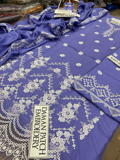 DFW-1236 Libaas Embroidery 3PC Dhanak Suit