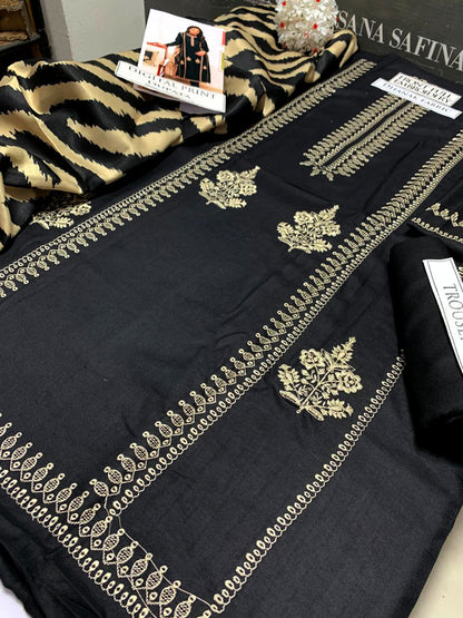 DFW-1144 Mahmair Embroidery 3PC Dhanak Suit