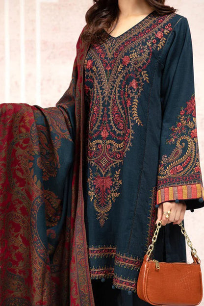 DFW-1145 Maria B Embroidery 3PC Dhanak Suit