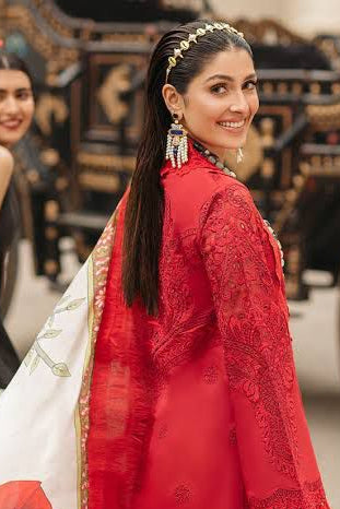 DFW-704 Mushq Heavy Embroidery 3Pc Lawn Suit