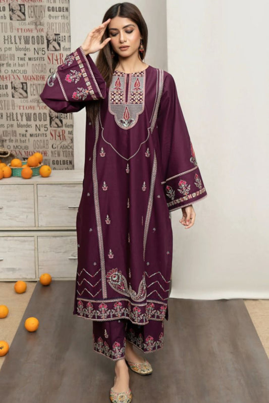 DFW-266 Urge Luxury Heavy Embroidery 3Pc Lawn Dress