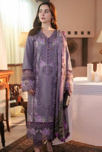DFW-926 Jade Heavy Embroidery 3PC Dhanak Suit