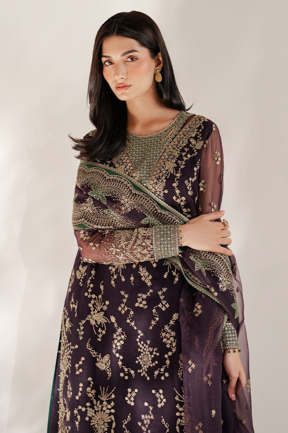 DFW-920 Jazmin Heavy Embroidery 3PC Dhanak Suit