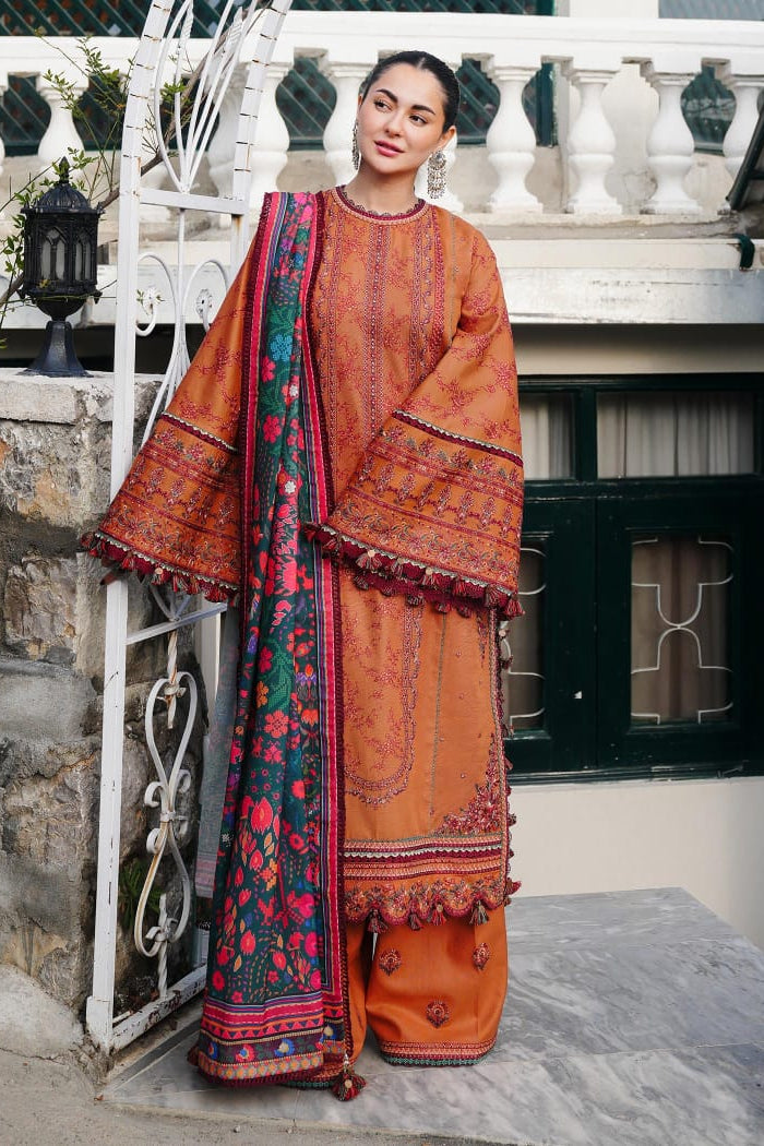 DFW-1188 Hussain Rehar Embroidery 3PC Dhanak Suit