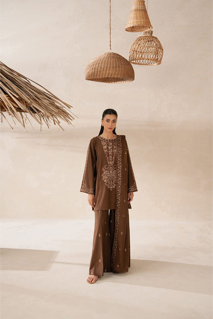 DFW-874 Beechtree Heavy Embroidery 3PC Dhanak Suit