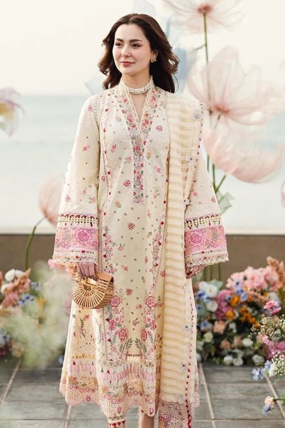 DFW-885 Qalamkar Nazir Heavy Embroidery 3PC Lawn Suit